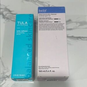 Tula skincare and Belif bundle